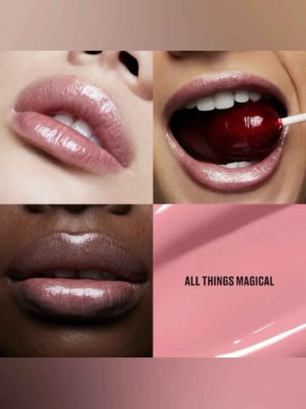 NEW✅ MAC LipGlass Lip Gloss • 343 All Things Magical • Shimmer Pink • RARE •